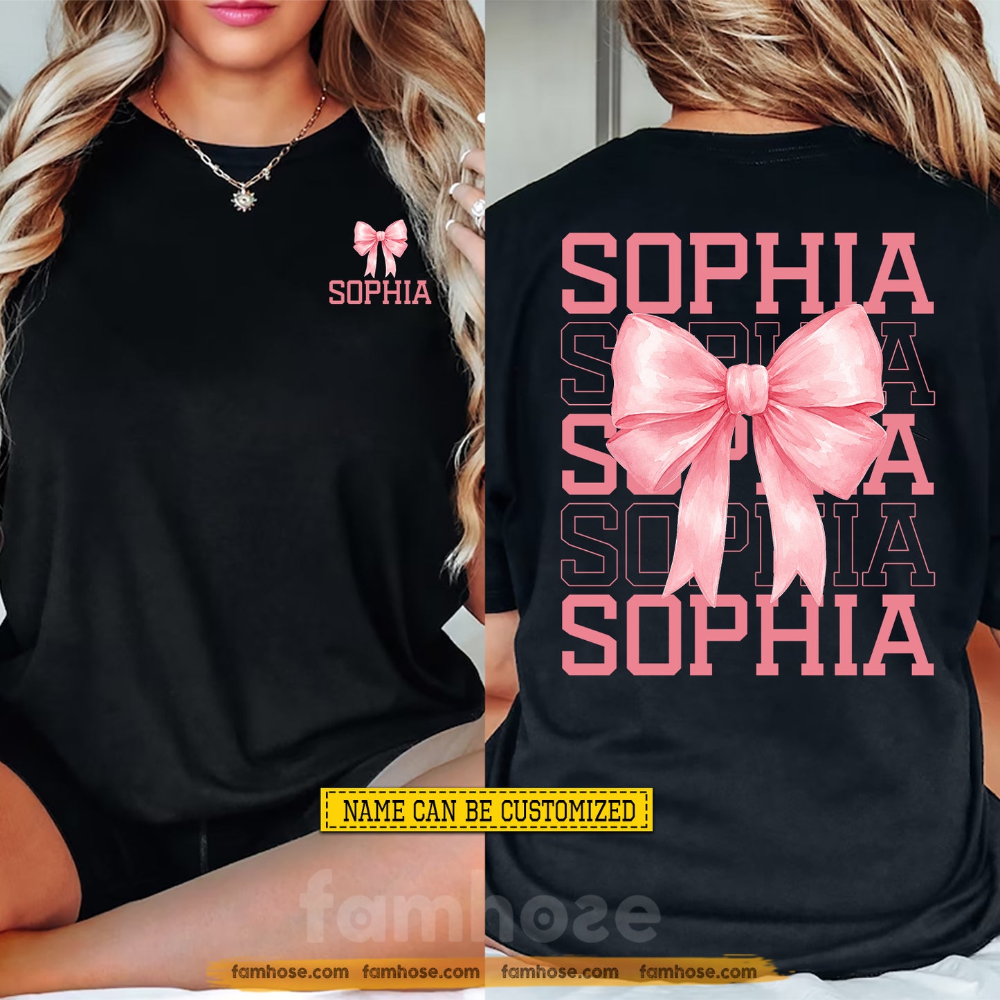 Personalized Cheerleading Two-sided T-shirt, Cheer Loud Wear Pink Tees Gift For Cheerleading Lover