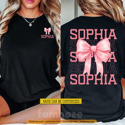 Personalized Cheerleading Two-sided T-shirt, Cheer Loud Wear Pink Tees Gift For Cheerleading Lover