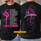 Personalized Gymnastics Girl Two-sided T-shirt, I Am A Gymnast Tees Gift For Gymnastics Lover