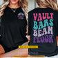 Personalized Gymnastics Girl Two-sided T-shirt, Vault Bars Beam Floor Sport Tees Gift For Gymnastics Lover