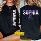 Personalized Gymnastics Girl Two-sided T-shirt, Built for Balance Born to Fly Sport Tees Gift For Gymnastics Lover