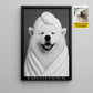 Personalized Dog Toilet Canvas Painting, Too Clean To Handle Life Bathroom Wall Art Decor, Restroom Poster Gift For Dog Lover