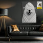 Personalized Dog Toilet Canvas Painting, Too Clean To Handle Life Bathroom Wall Art Decor, Restroom Poster Gift For Dog Lover