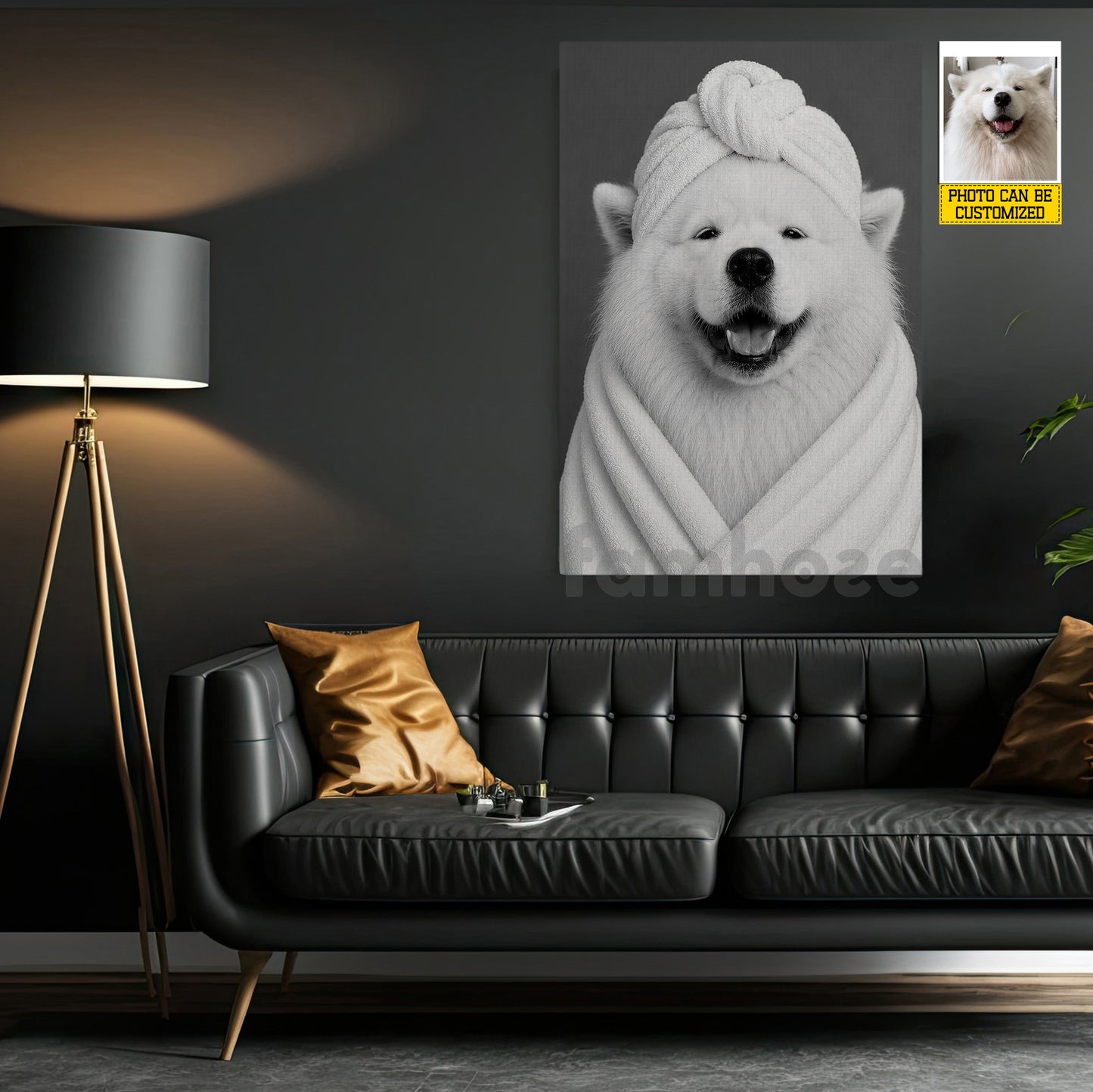Personalized Dog Toilet Canvas Painting, Too Clean To Handle Life Bathroom Wall Art Decor, Restroom Poster Gift For Dog Lover