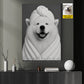Personalized Dog Toilet Canvas Painting, Too Clean To Handle Life Bathroom Wall Art Decor, Restroom Poster Gift For Dog Lover