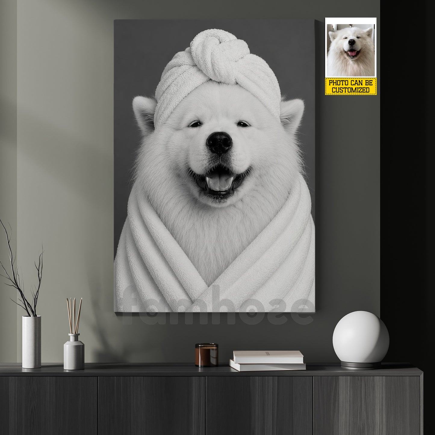 Personalized Dog Toilet Canvas Painting, Too Clean To Handle Life Bathroom Wall Art Decor, Restroom Poster Gift For Dog Lover
