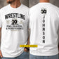 Personalized Wrestling & Jesus Two-sided T-shirt, Wrestling Heart First God Always Sport Tees Gift For Christian, Wrestling Lover