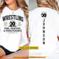 Personalized Wrestling & Jesus Two-sided T-shirt, Wrestling Heart First God Always Sport Tees Gift For Christian, Wrestling Lover