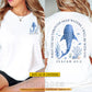 Personalized Christian Quote Whale Shark Two-sided T-shirt, When You Go Through Deep Tees Gift For Christian, Whale Shark Lover