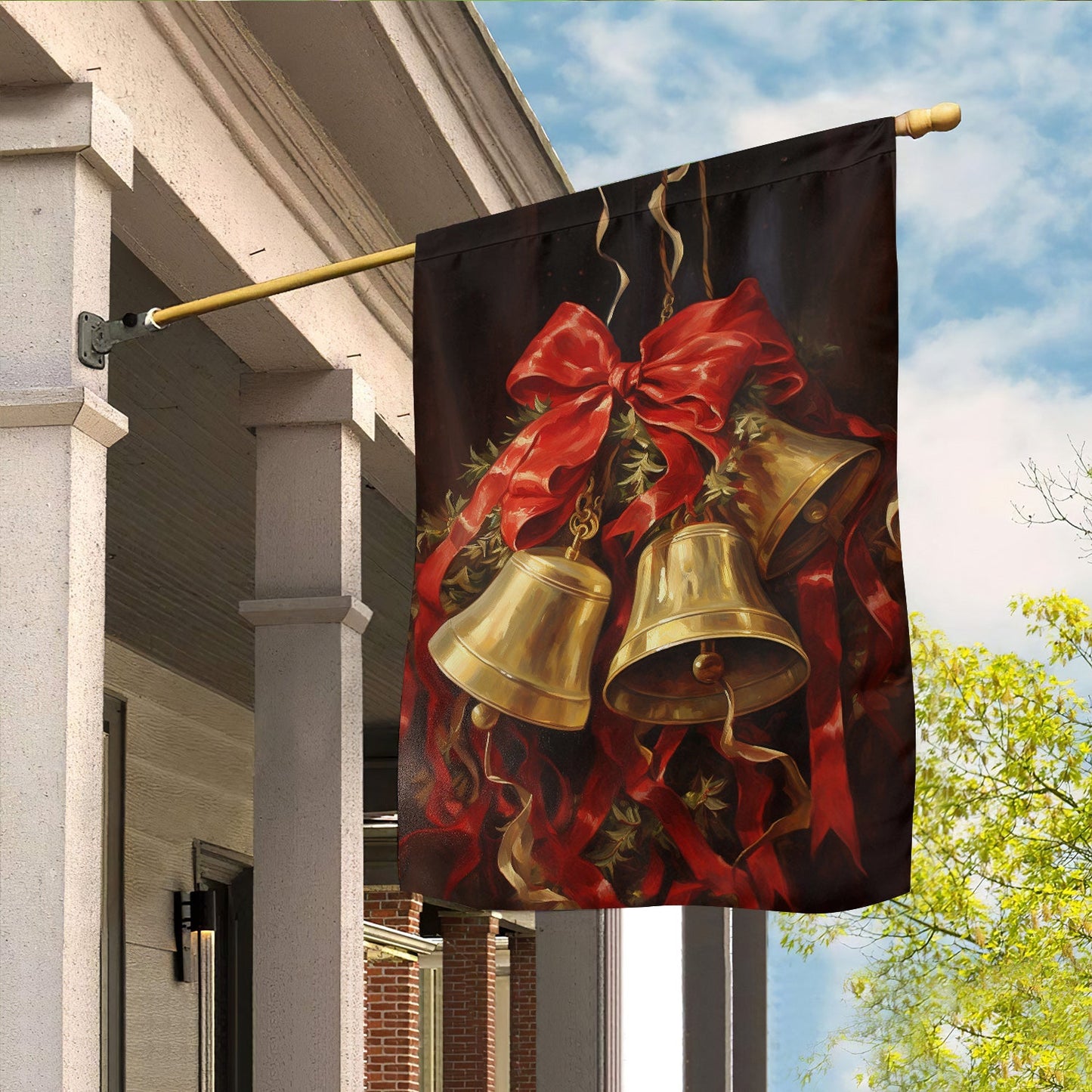 Bells Of Holiday Harmony, Bells Garden Flag & House Flag, Christmas Flag Gift