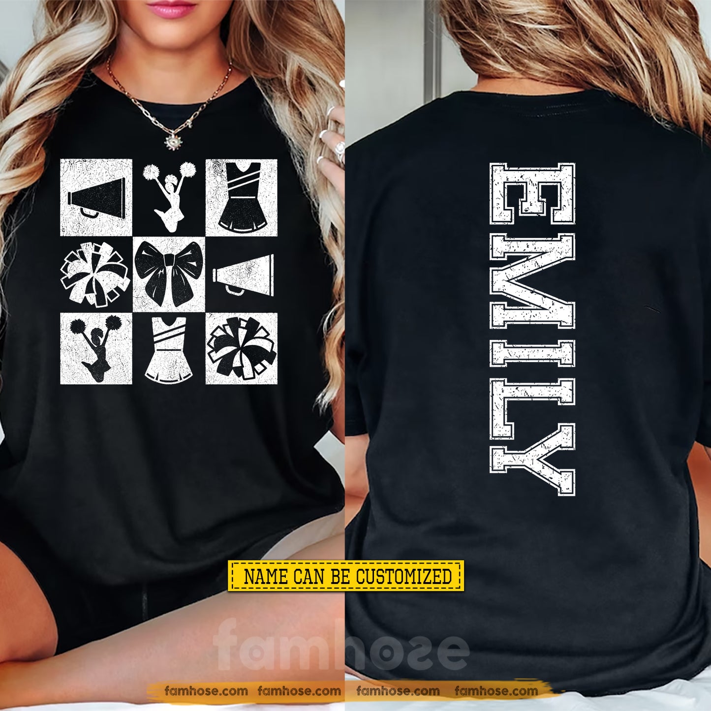 Personalized Cheerleading Two-sided T-shirt, Everything Cheer Everywhere Sport Tees Gift For Cheerleading Lover