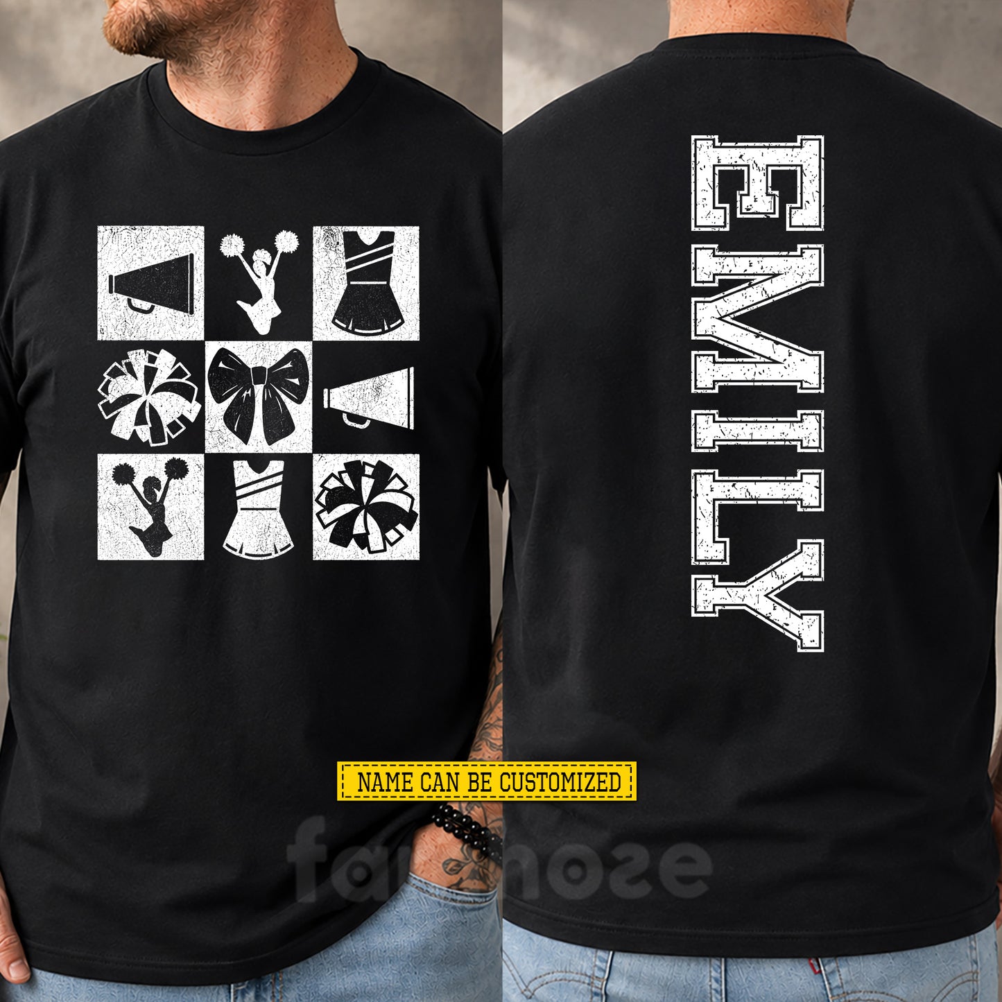 Personalized Cheerleading Two-sided T-shirt, Everything Cheer Everywhere Sport Tees Gift For Cheerleading Lover