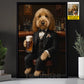Personalized Dog & Beer Canvas Painting, Every Dog Deserves a Pint Wall Art Decor, Poster Gift For Dog & Beer Lover