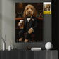 Personalized Dog & Beer Canvas Painting, Every Dog Deserves a Pint Wall Art Decor, Poster Gift For Dog & Beer Lover