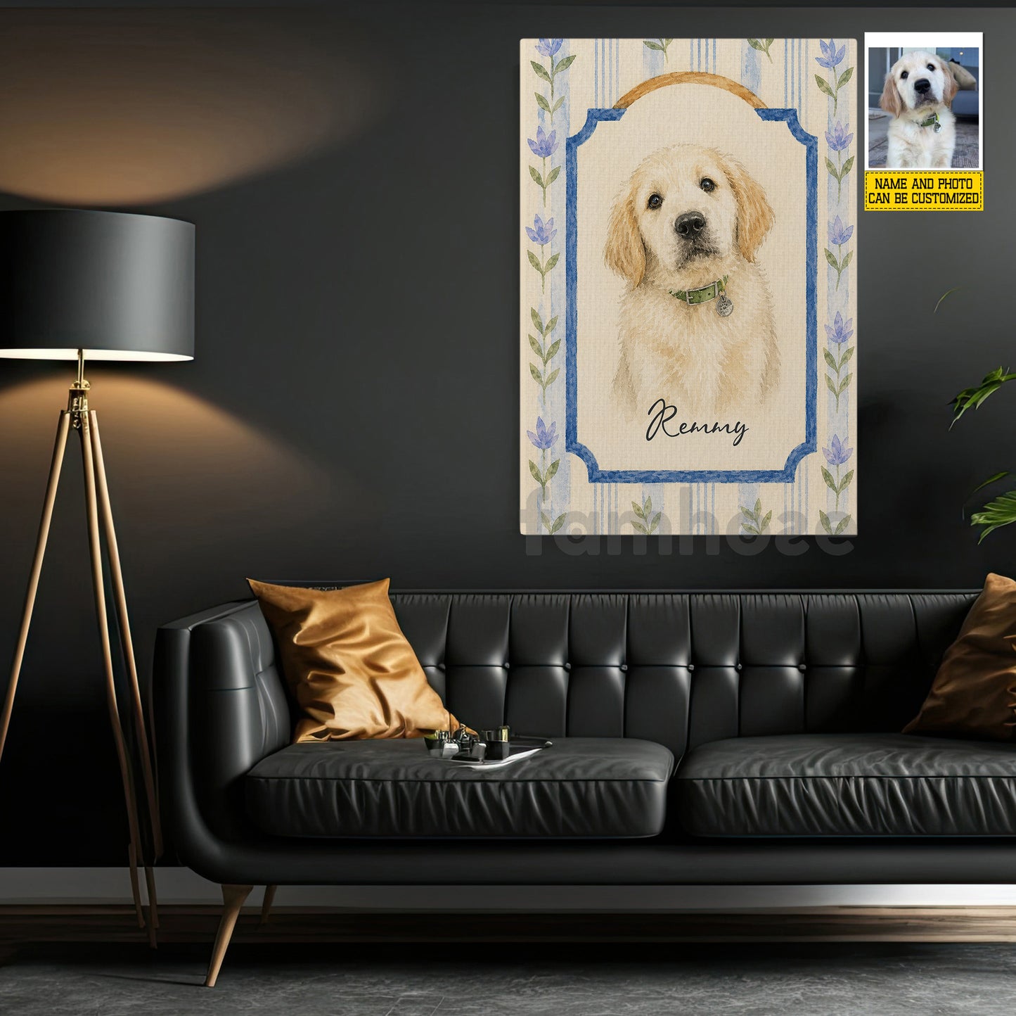 Personalized Dog Canvas Painting, Every Paw Tells A Story Wall Art Decor, Poster Gift For Dog Lover