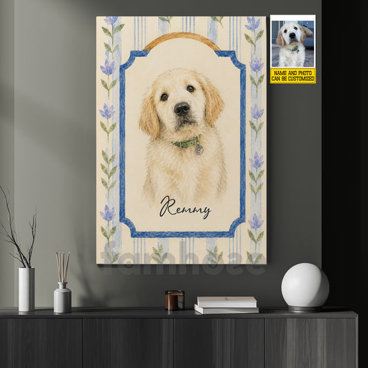 Personalized Dog Canvas Painting, Every Paw Tells A Story Wall Art Decor, Poster Gift For Dog Lover