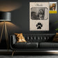 Personalized Dog Canvas Painting, Forever In Our Hearts Wall Art Decor, Poster Gift For Dog Lover