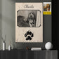 Personalized Dog Canvas Painting, Forever In Our Hearts Wall Art Decor, Poster Gift For Dog Lover