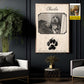 Personalized Dog Canvas Painting, Forever In Our Hearts Wall Art Decor, Poster Gift For Dog Lover