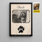 Personalized Dog Canvas Painting, Forever In Our Hearts Wall Art Decor, Poster Gift For Dog Lover
