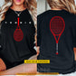Personalized Tennis Two-sided T-shirt, Built For The Baseline Sport Tees Gift For Tennis Lover