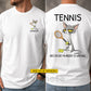 Personalized Tennis Two-sided T-shirt, Tennis Because Murder Is Wrong Sport Tees Gift For Tennis Lover