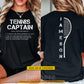 Personalized Tennis Two-sided T-shirt, Tennis Captian Sport Tees Gift For Tennis Lover