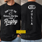 Personalized Rugby Two-sided T-shirt, Don't Let The Cuteness Fool You Sport Tees Gift For Rugby Lover
