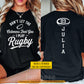 Personalized Rugby Two-sided T-shirt, Don't Let The Cuteness Fool You Sport Tees Gift For Rugby Lover