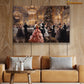 Elegant Ballroom Dance of the Night, Victorian Christmas Canvas Painting, Xmas Wall Art Decor - Christmas Poster Gift