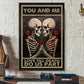 You And Me Love Till Death Do Us Part, Valentine's Day Couple Canvas Painting, Love Wall Art Decor - Valentines Poster Gift