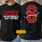 Personalized Rugby Two-sided T-shirt, No Opponents Just Victims Sport Tees Gift For Rugby Lover