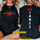 Personalized Wrestling Two-sided T-shirt, Dominate The Mat Sport Tees Gift For Wrestling Lover