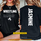 Personalized Wrestling Two-sided T-shirt, The Art Of Folding Clothes Sport Tees Gift For Wrestling Lover