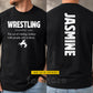 Personalized Wrestling Two-sided T-shirt, The Art Of Folding Clothes Sport Tees Gift For Wrestling Lover