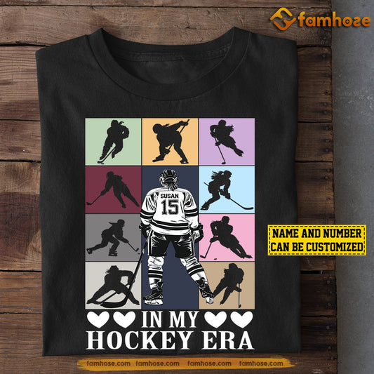 Personalized Hockey Girl T-shirt, In My Hockey Era, Gift For Hockey Lovers, Hockey Girl Players
