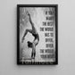 Gymnastics Girl Canvas Painting, If You Want The Best Sport Wall Art Decor, Poster Gift For Gymnastics Lover