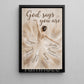 Ballet Girl & God Canvas Painting, God Says You Are Wall Art Decor, Poster Gift For Christians, Ballet Lover