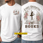 Personalized Ballet & Book Two-sided T-shirt, Easily Distracted By Ballet Tees Gift For Ballet & Book Lover