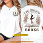 Personalized Ballet & Book Two-sided T-shirt, Easily Distracted By Ballet Tees Gift For Ballet & Book Lover