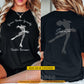 Personalized Ice Skating Two-sided T-shirt, Grace Under Gravity Winter Dreamer Tees Gift For Ice Skating Lover