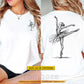 Personalized Ballet Two-sided T-shirt, Just One More Dance Tees Gift For Ballet Lover