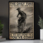 Motocross Canvas Painting, The Only Time You Should Ever Look Back Wall Art Decor, Poster Gift For Motocross Lover