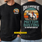 Vintage Personalized Mutton Busting First Day Of School Two-sided T-shirt, School Is Important Back To School Tees, Student Gift For Mutton Busting Lover