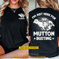 Vintage Personalized Mutton Busting Two-sided T-shirt, I'm Just Here For Mutton Busting Tees Gift For Mutton Busting Lover