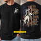 Personalized Bull Riding USA Two-sided T-shirt, Blood Washes Off Bruises Go Away Tees Gift For Bull Riding Lover