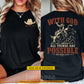 Personalized Bull Riding & Jesus Two-sided T-shirt, With God All Things Are Possible Tees Gift For Christians, Bull Riding Lover