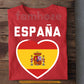 Spain Soccer Team T-shirt, España Spain Soccer Fan Tees Sport Gift For Spain Soccer Team Lover