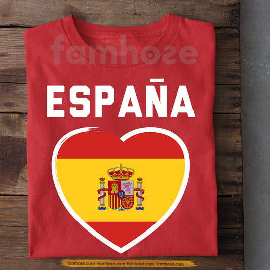 Spain Soccer Team T-shirt, España Spain Soccer Fan Tees Sport Gift For Spain Soccer Team Lover