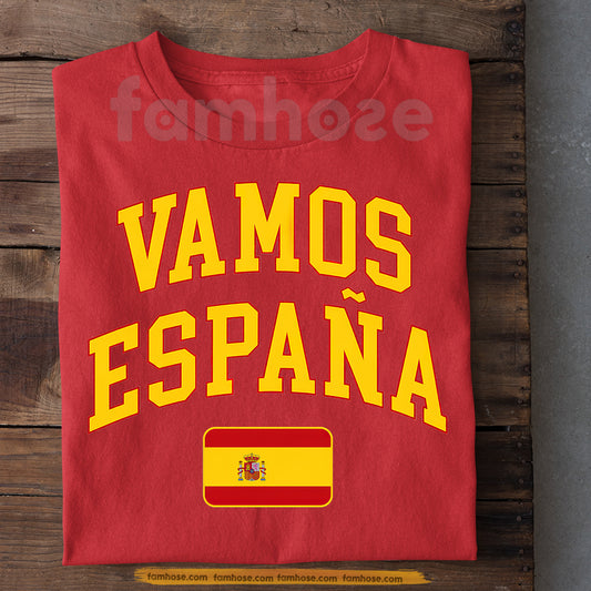 Spain Soccer Team T-shirt, Vamos España Spain Soccer Fan Tees Sport Gift For Spain Soccer Team Lover
